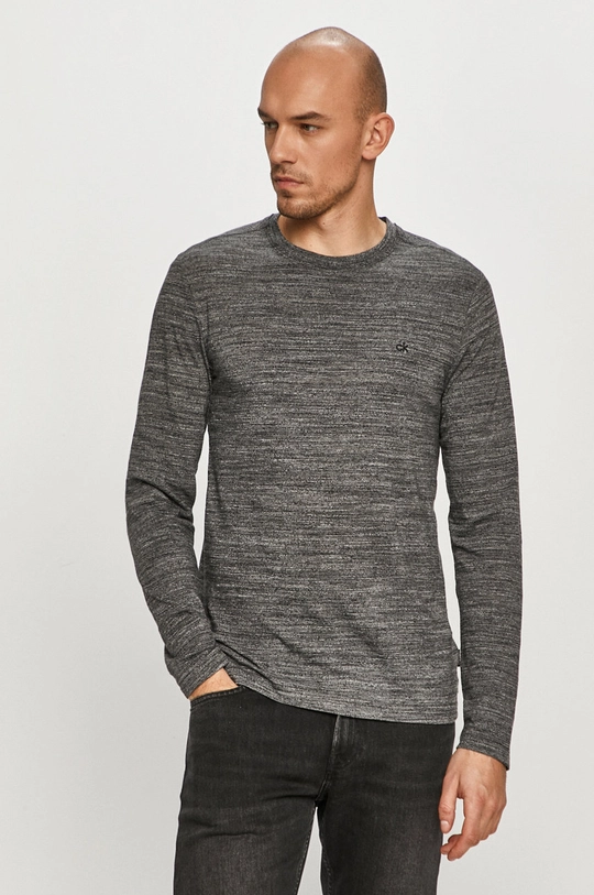 czarny Calvin Klein - Longsleeve Męski