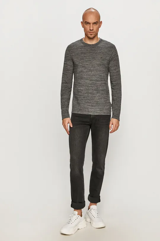 Calvin Klein - Tričko s dlhým rukávom čierna