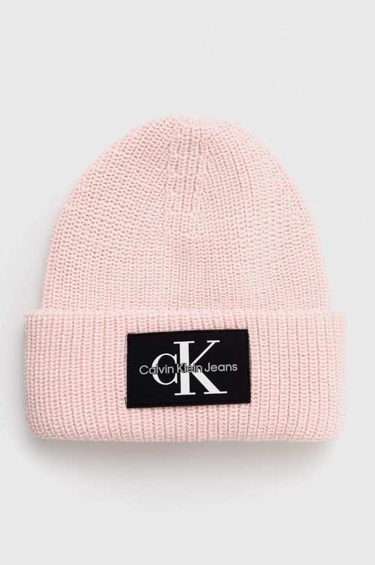 pastelově růžová Vlněný klobouk Calvin Klein Jeans Dámský