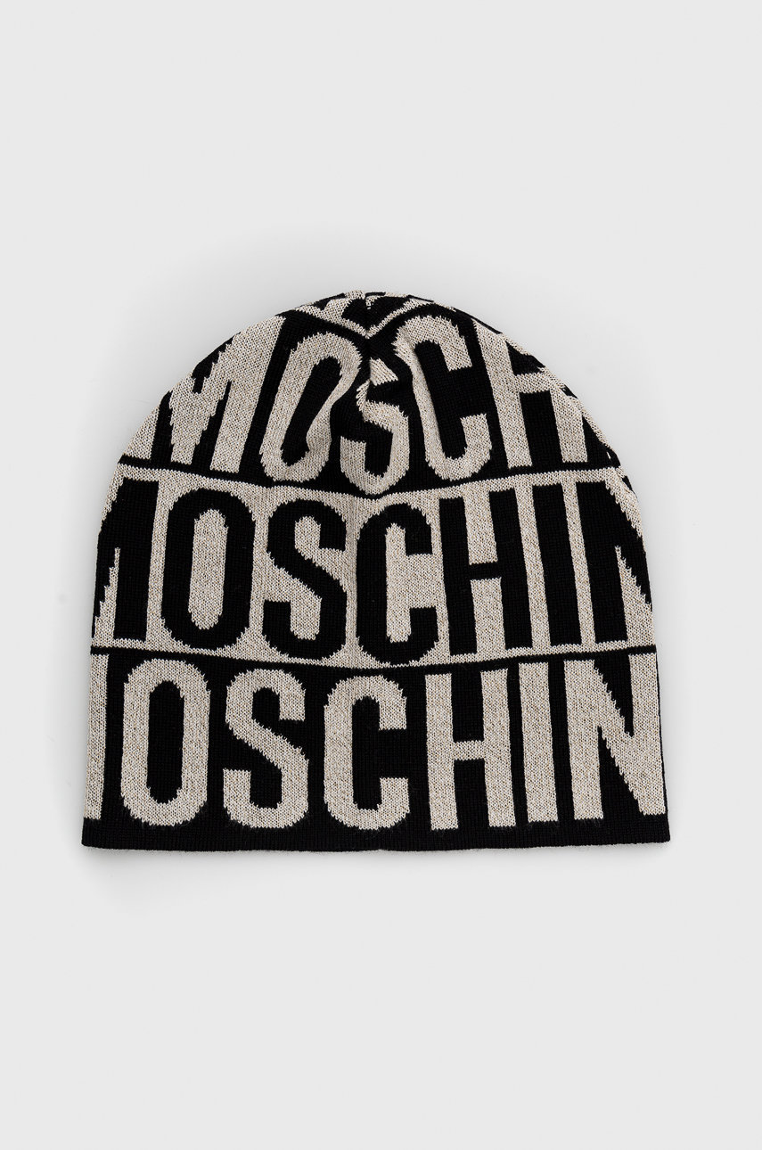 negru Moschino caciula de lana De femei