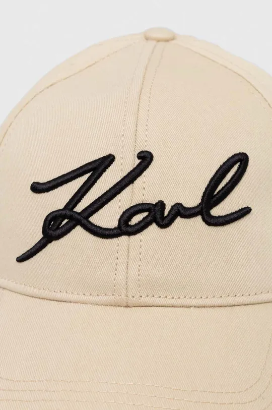 Karl Lagerfeld berretto da baseball in cotone beige