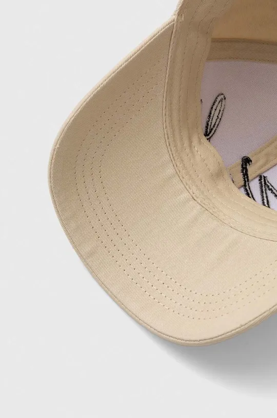 μπεζ Βαμβακερό καπέλο του μπέιζμπολ Karl Lagerfeld