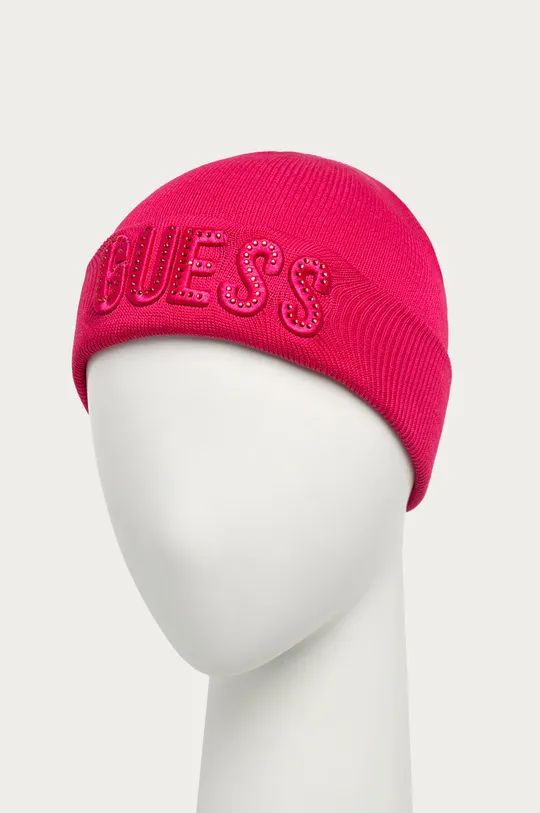 Guess Jeans - Detská čiapka ružová