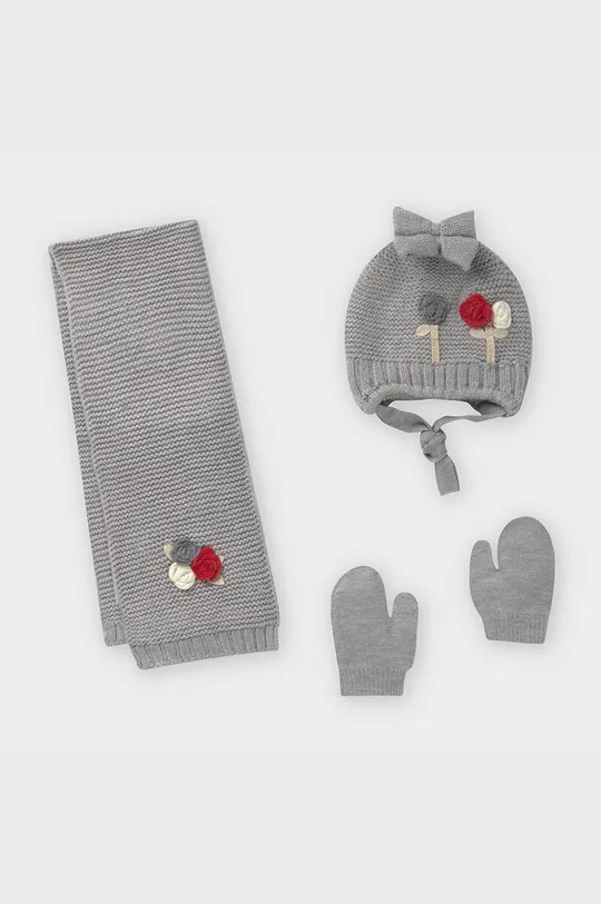 серебрянный Mayoral - Шапка, шарф и перчатки Для девочек