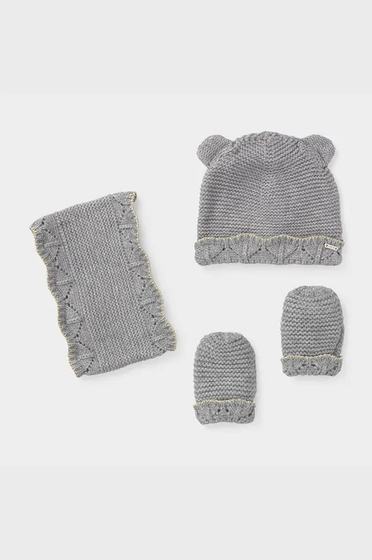 срібний Mayoral - Дитяча шапка, снуд і рукавички 80-92 cm Для дівчаток