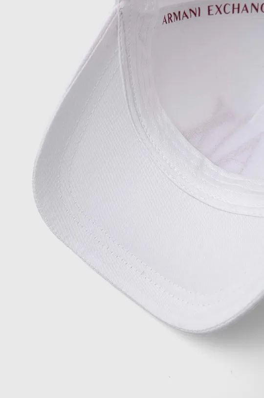 bianco Armani Exchange berretto in cotone