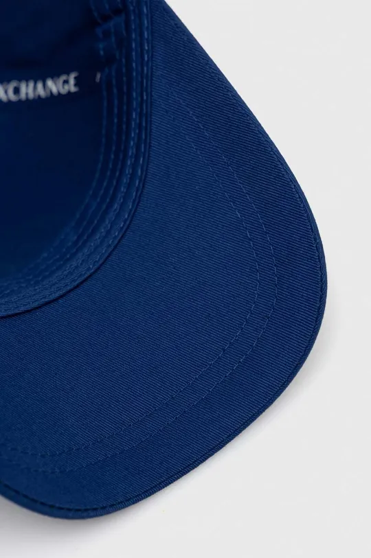 σκούρο μπλε Βαμβακερό καπέλο του μπέιζμπολ Armani Exchange