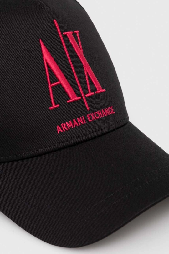 Bavlnená šiltovka Armani Exchange čierna