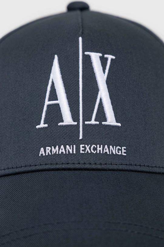 Bavlnená šiltovka Armani Exchange tmavomodrá