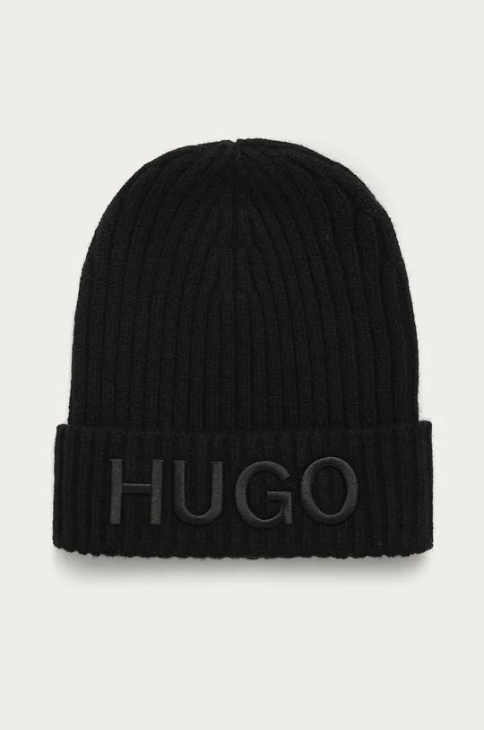 čierna Vlnená čiapka Hugo Pánsky