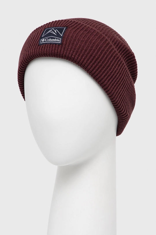 Columbia beanie maroon