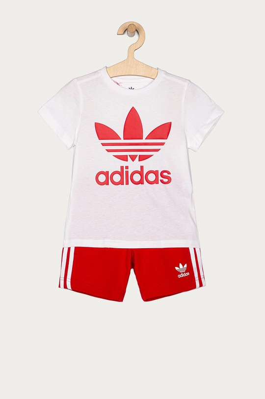 červená adidas Originals - Detská súprava 104-128 cm ED7725 Detský