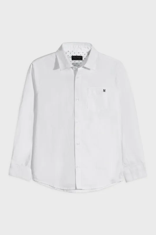 белый Mayoral - Детская хлопковая рубашка 128-172 cm Для мальчиков