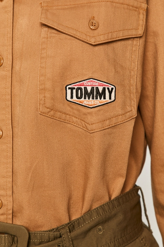 Tommy Jeans - Koszula jeansowa DW0DW08506 brązowy