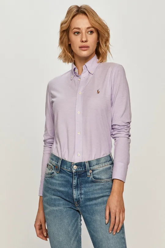 fialová Polo Ralph Lauren - Bavlnená košeľa Dámsky