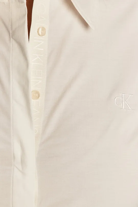 Calvin Klein Jeans - Bavlnená košeľa biela