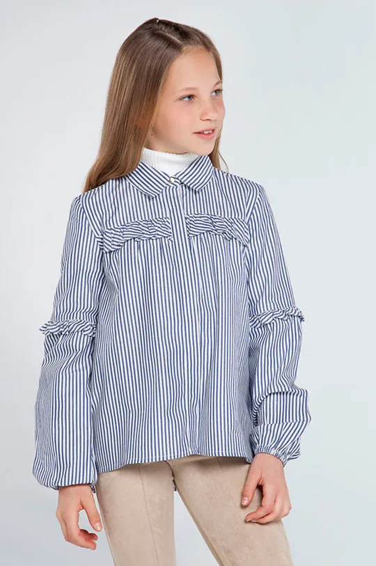 тёмно-синий Mayoral - Детская рубашка 128-167 cm Для девочек