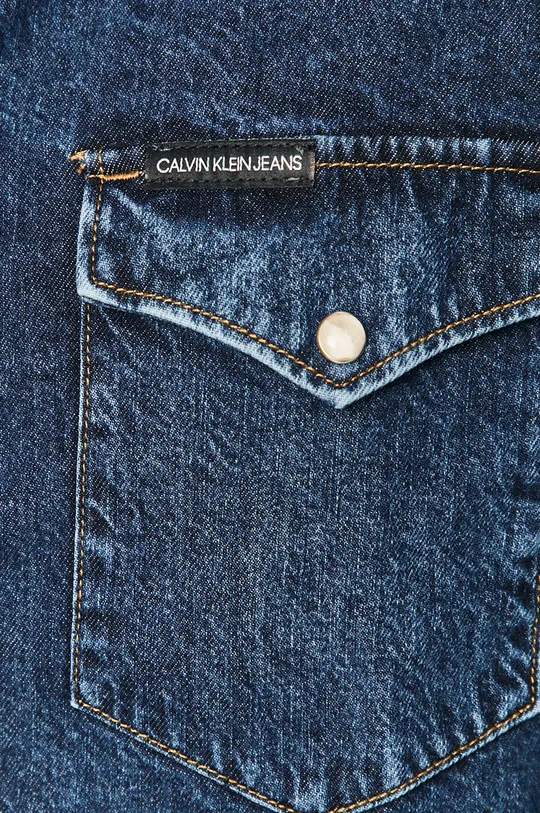 Calvin Klein Jeans - Rifľová košeľa modrá