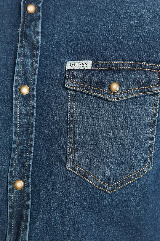 Guess Jeans - Rifľová košeľa modrá