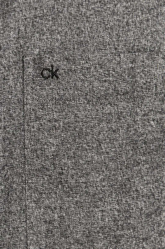 Calvin Klein - Bavlnená košeľa sivá