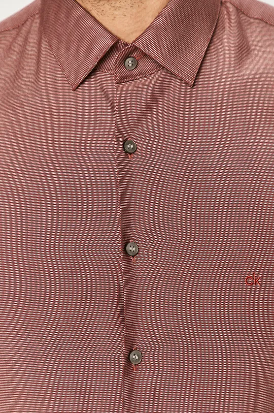 Calvin Klein - Bavlnená košeľa červená