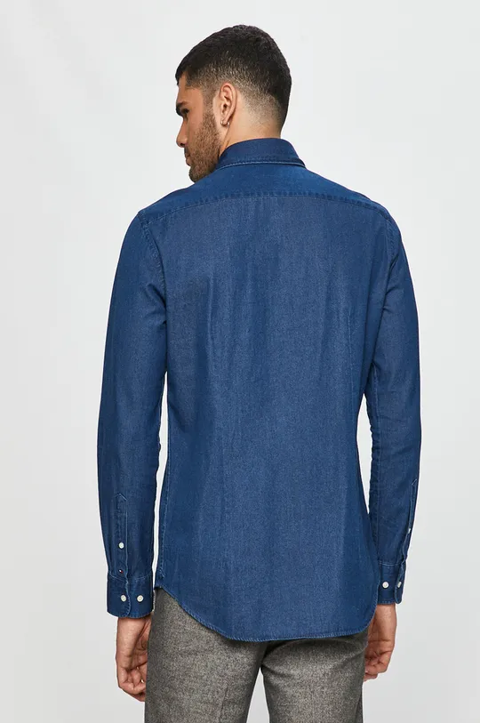 modrá Tommy Hilfiger Tailored - Bavlnená košeľa