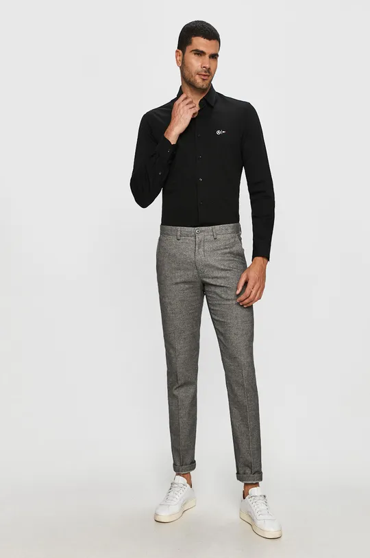čierna Tommy Hilfiger Tailored - Bavlnená košeľa X Mercedes-Benz
