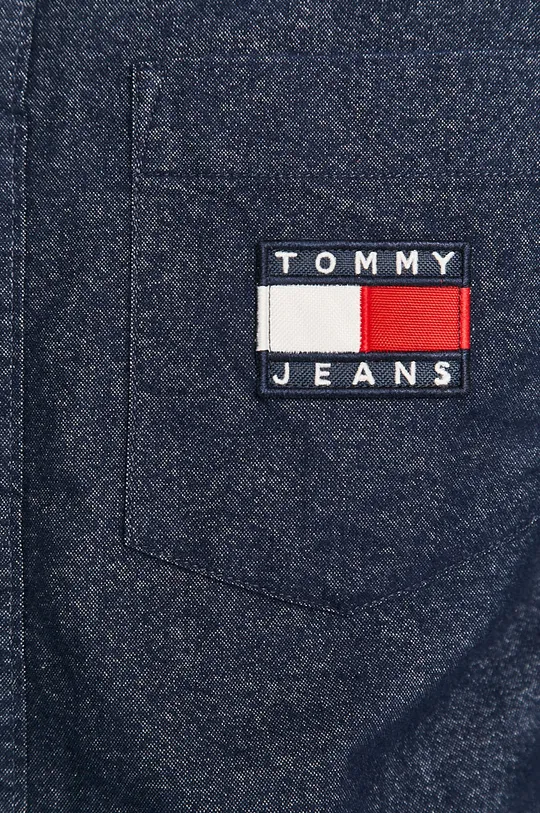 Tommy Jeans - Bavlnená košeľa tmavomodrá