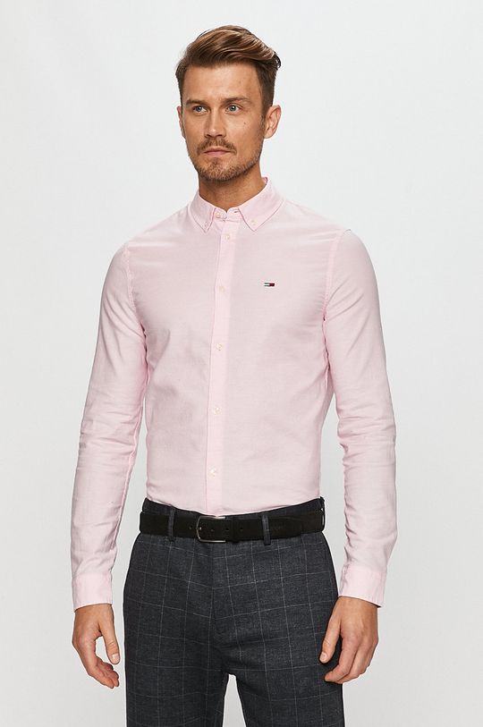 pastelno ružičasta Tommy Jeans - Košulja Muški