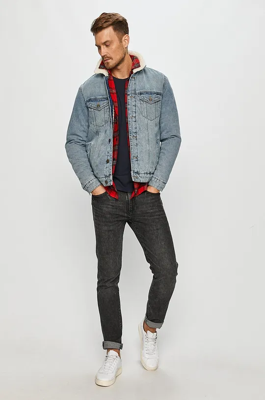 Tommy Jeans - Bavlnená košeľa  100% Bavlna