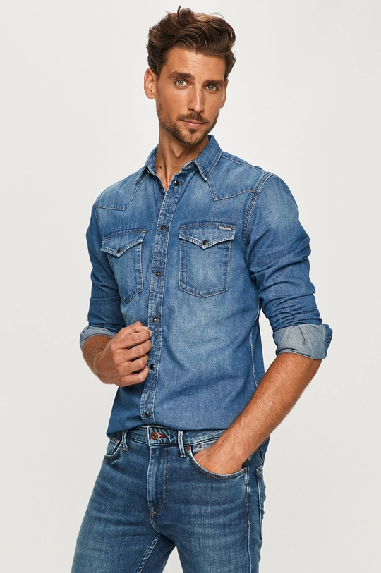 kék Pepe Jeans - Farmering Noah Férfi