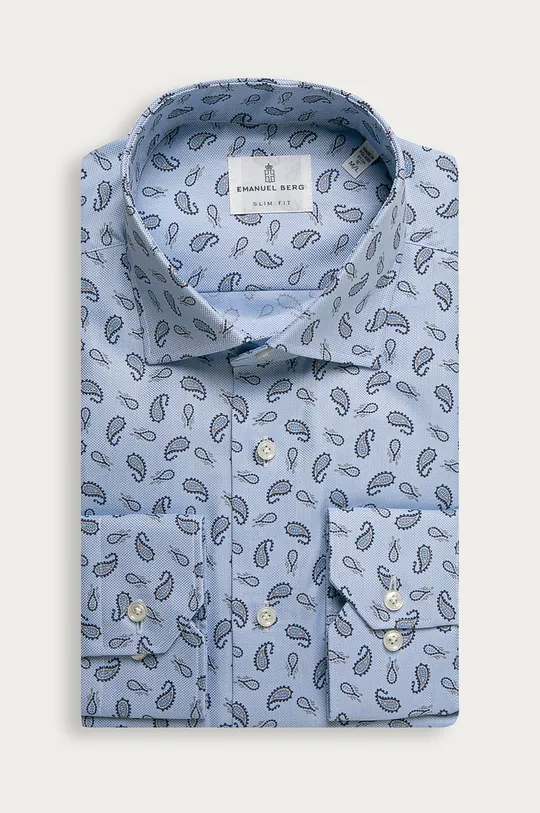 голубой Emanuel Berg - Хлопковая рубашка Мужской