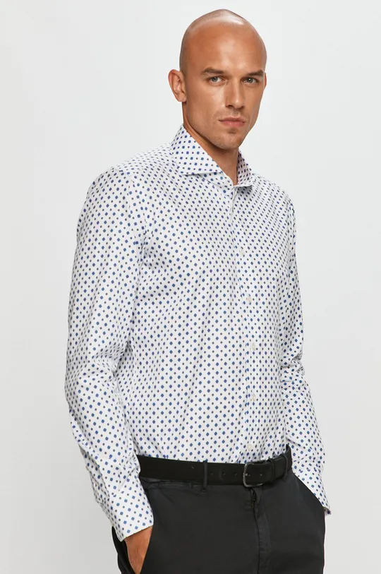 Emanuel Berg - Βαμβακερό πουκάμισο λευκό