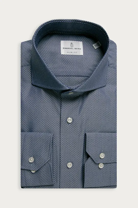 σκούρο μπλε Emanuel Berg - Βαμβακερό πουκάμισο Ανδρικά