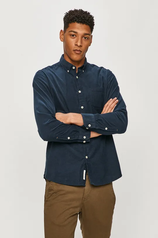σκούρο μπλε Marc O'Polo - Βαμβακερό πουκάμισο Ανδρικά