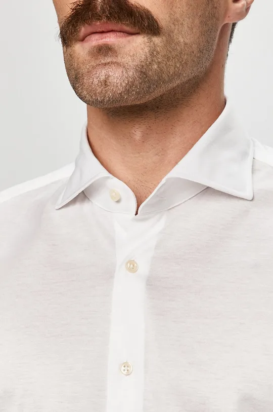Baldessarini - Βαμβακερό πουκάμισο λευκό