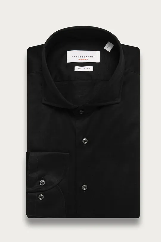 μαύρο Baldessarini - Βαμβακερό πουκάμισο Ανδρικά