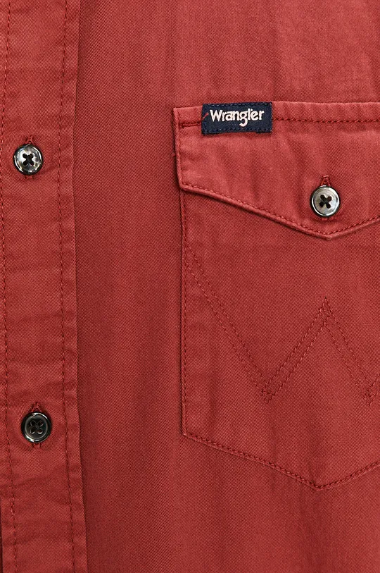 Wrangler - Bavlnená košeľa burgundské