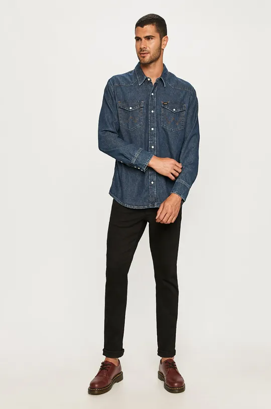 Wrangler - Koszula jeansowa 100 % Bawełna
