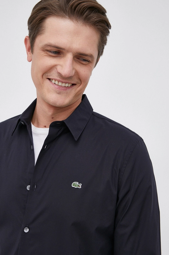 navy Lacoste cotton shirt Men’s