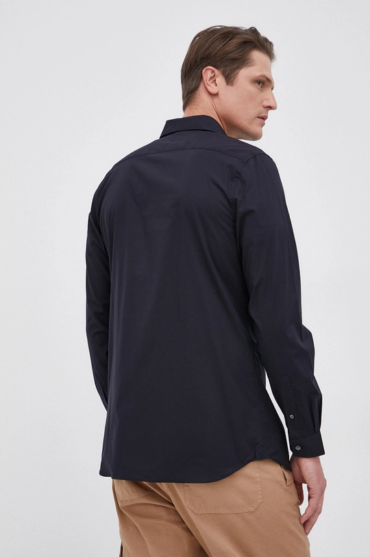 navy Lacoste cotton shirt