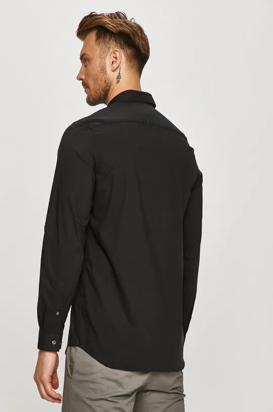 čierna Lacoste Bavlnená košeľa