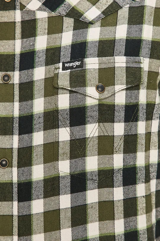 Wrangler - Bavlnená košeľa zelená