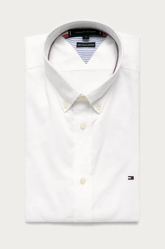 biela Tommy Hilfiger - Bavlnená košeľa Pánsky