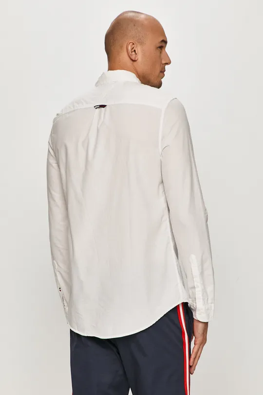 білий Tommy Jeans - Бавовняна сорочка