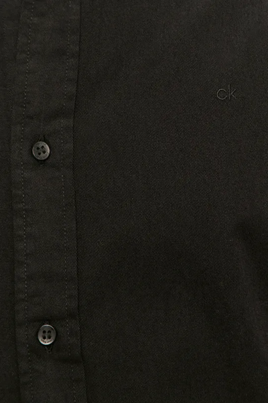 Calvin Klein - Bavlnená košeľa čierna