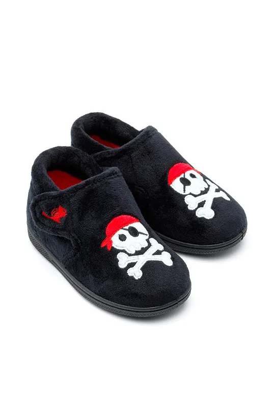 čierna Chipmunks - Detské papuče Jolly Roger Chlapčenský