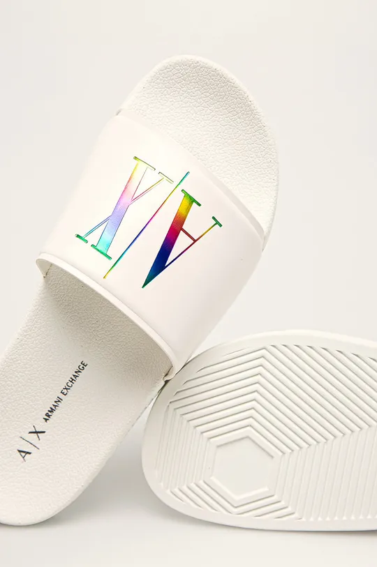 fehér Armani Exchange - Papucs cipő
