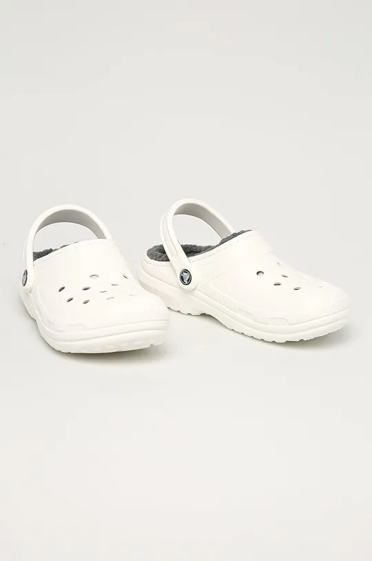 Crocs - Klapki Classic Lined Clog biały