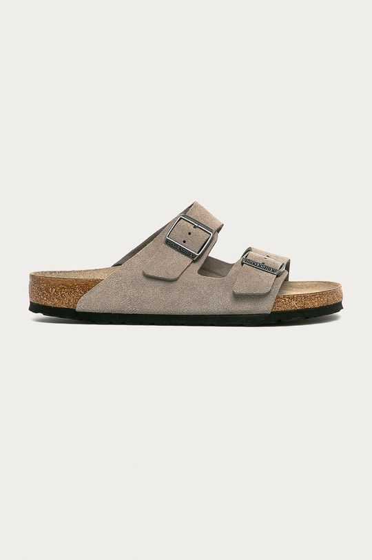 szürke Birkenstock - Bőr papucs Arizona Férfi